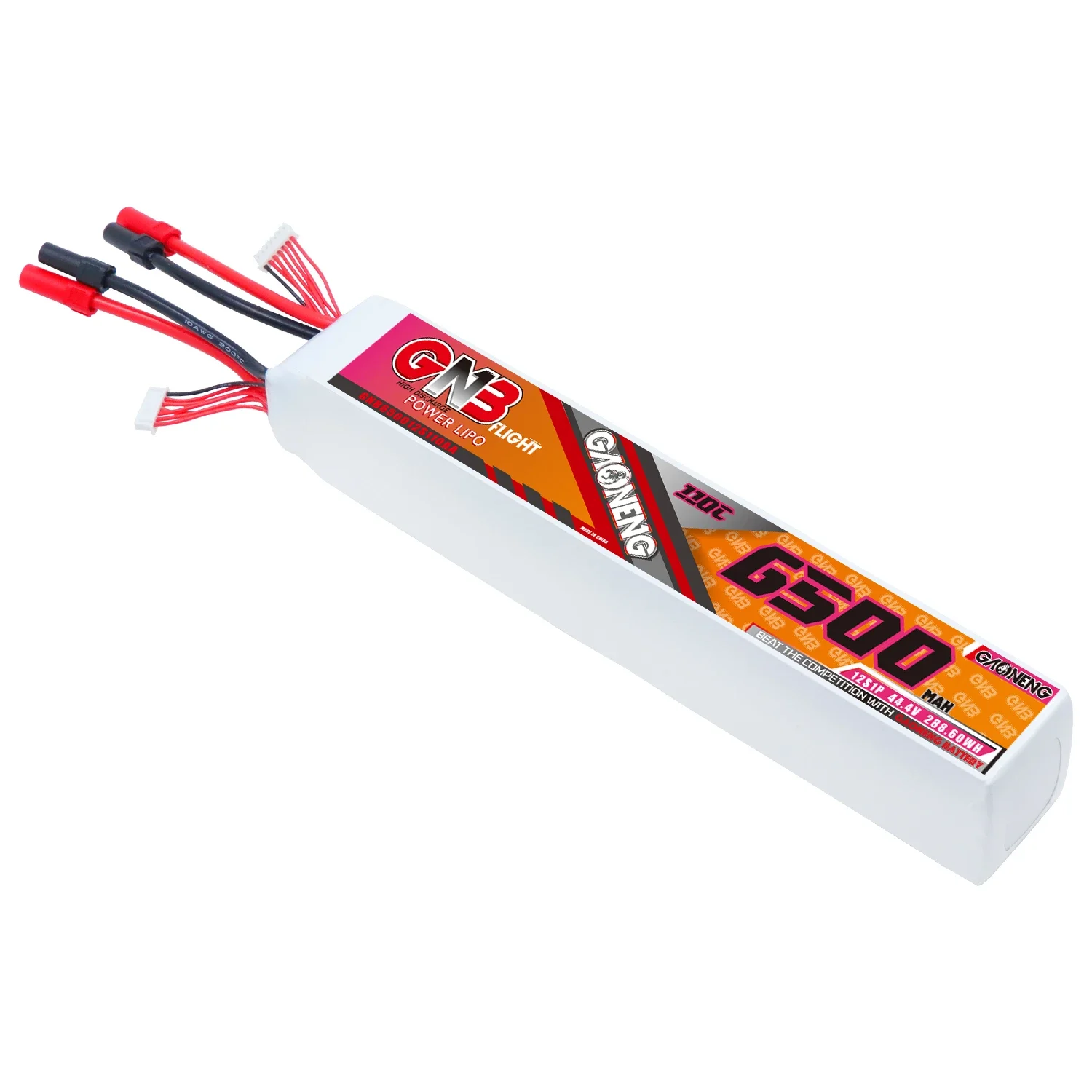 Gaoneng GNB 12S 44.4V 6500mAh 110C XT150 Lipo battery
