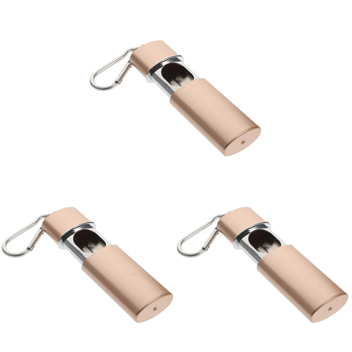 

3pcs Portable Smoking Ash Box Hanging Rectangular Ashtray Keychain Ash Tray Pocket Metal Ash Tray