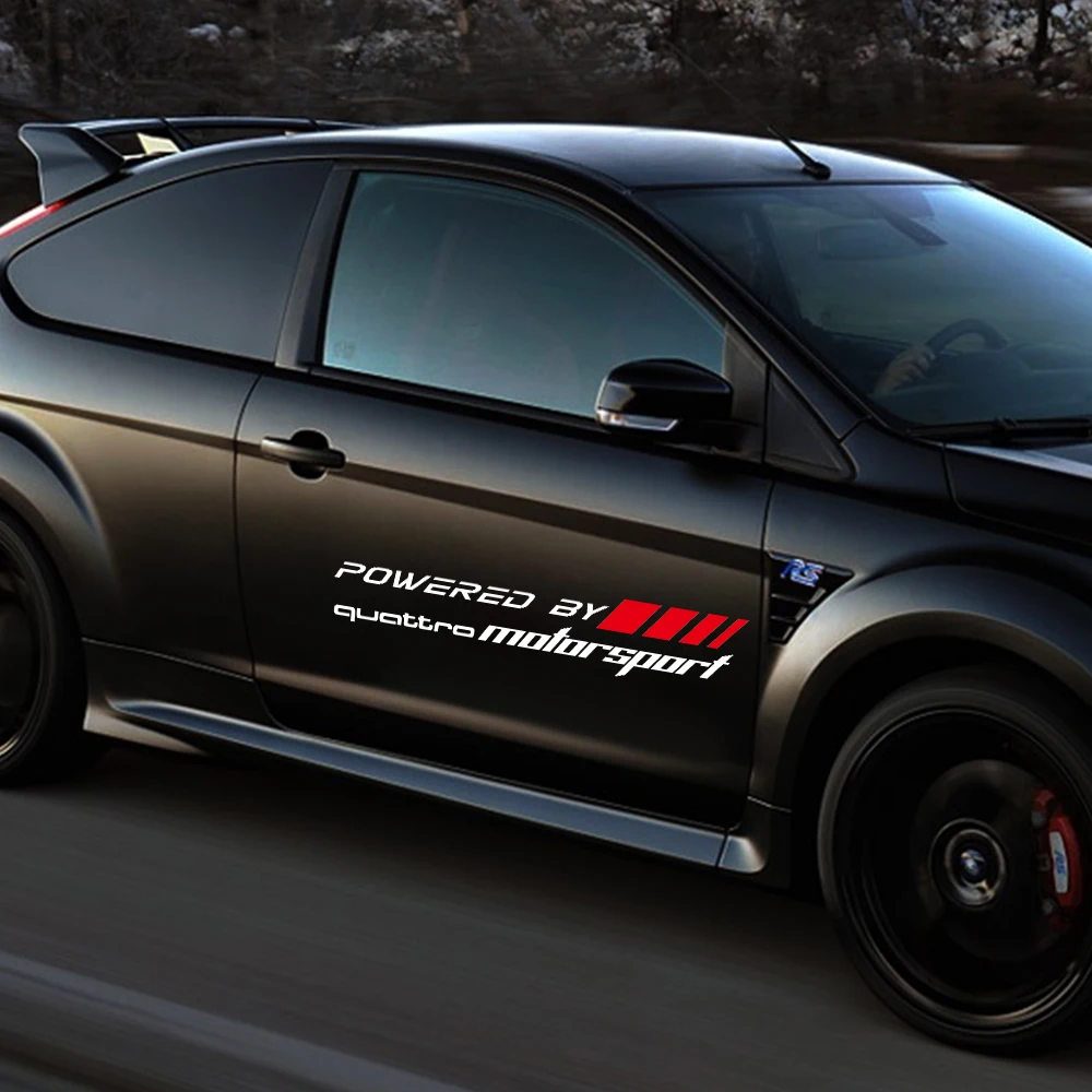 2 шт. автомобильные наклейки для Audi QUATTRO RS Q8 TT Sline A6