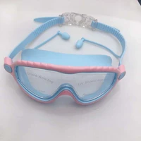 fashion swimming goggles comfortable large frame anti ultraviolet anti fog swimming goggles multi color