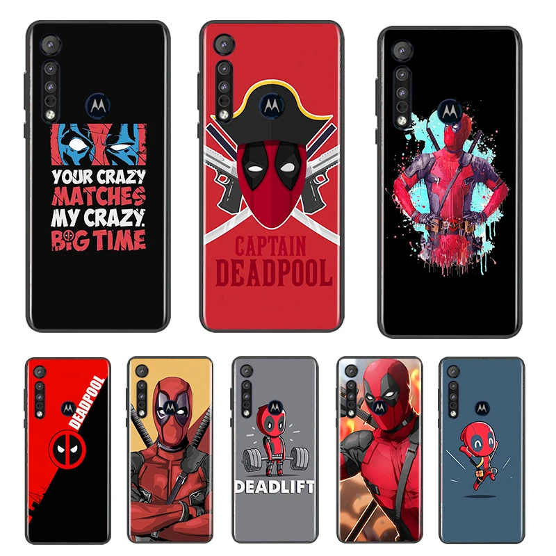 

Deadpool Marvel Cool Phone Case For Motorola Moto G9 G8 E7 G Stylus Power Lite Plus One Macro Hyper Edge Plus Cover