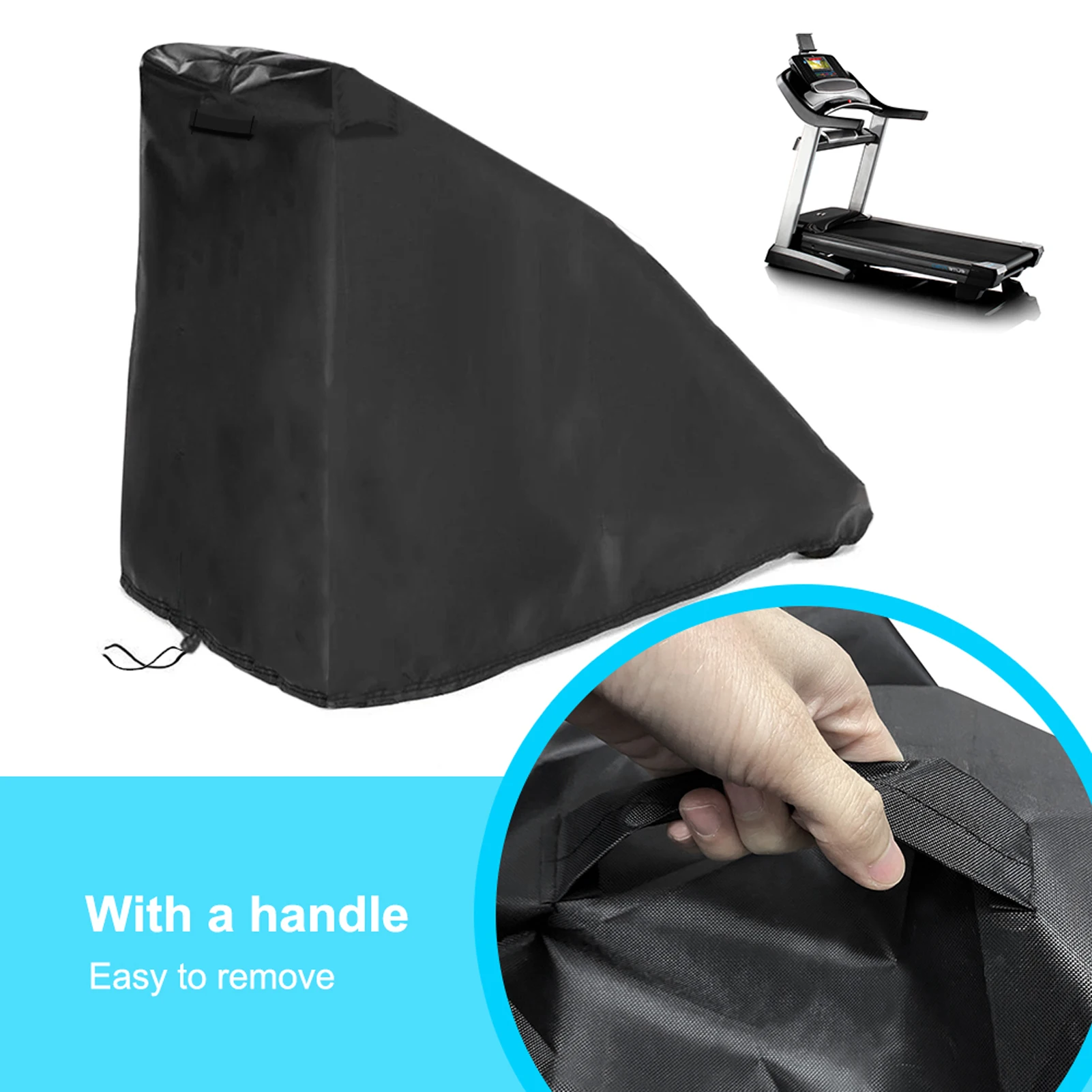 

Treadmill Cover Waterproof Outdoor Treadmill Cover Folding Running Machine Cover Running Machine Cover With Windproof Drawstring