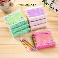 baby colored cotton swab ear scoop cotton swab to dig ear childrens booger small double headed thin baby cotton swab