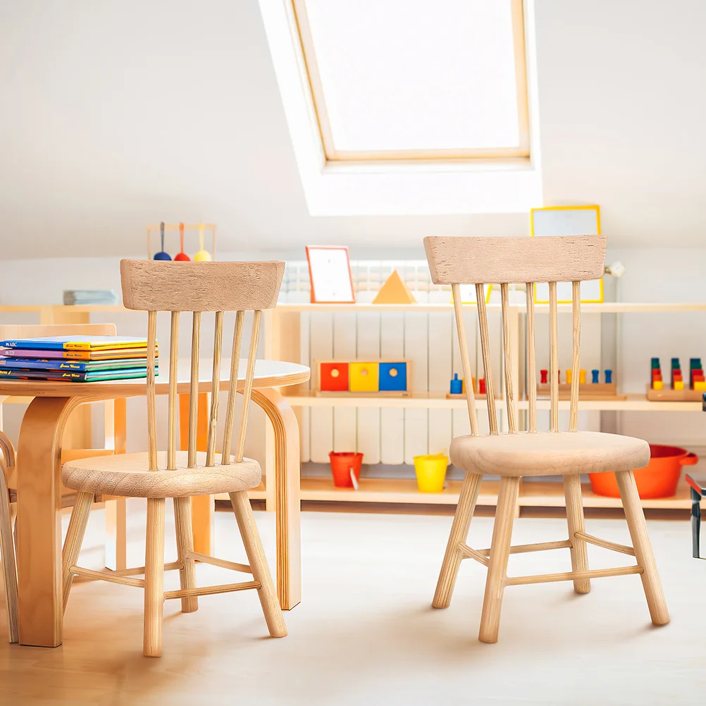 

Dollhouse Chair Miniature Dining Decors Bedroom Accessories Furniture Toy Accessory