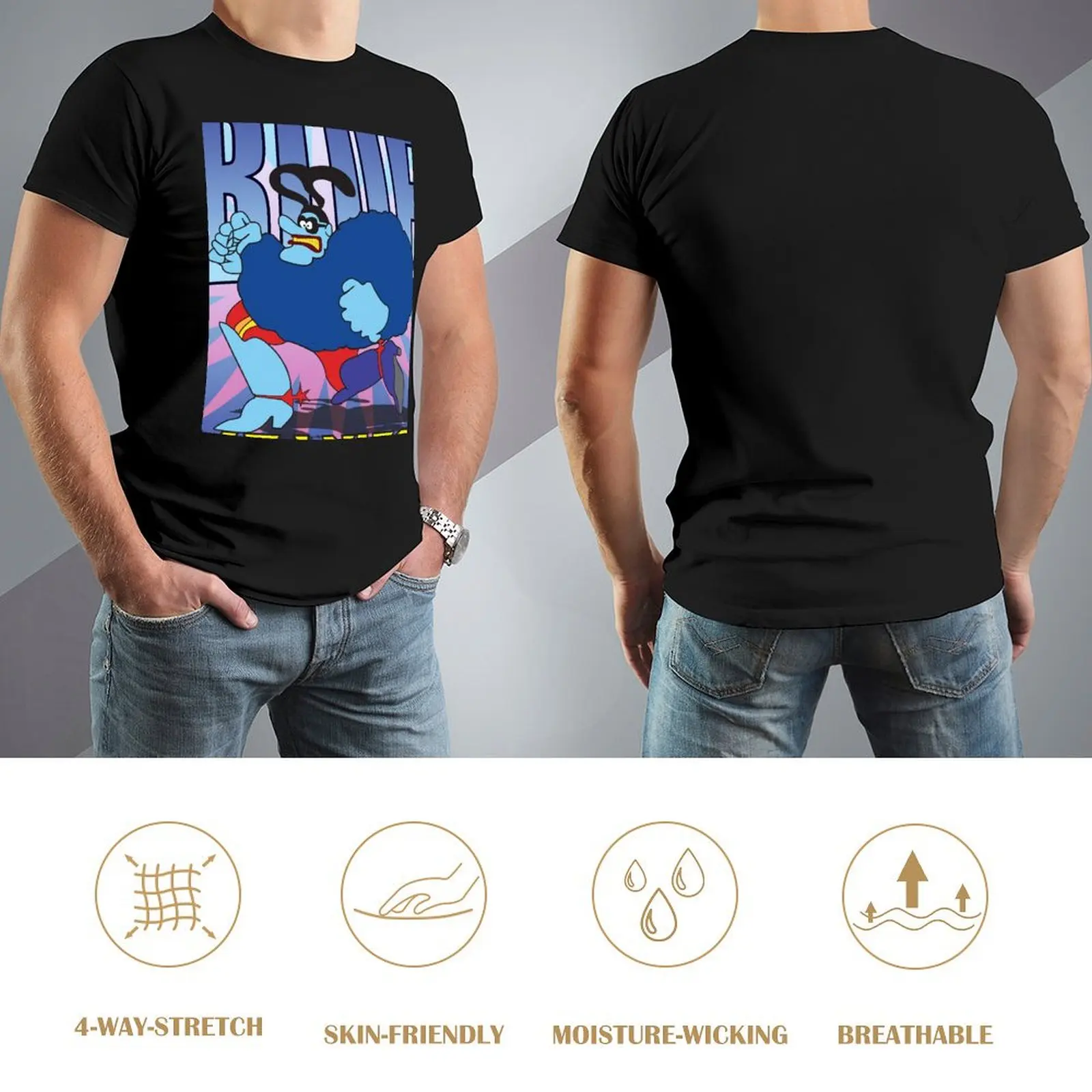 Синяя футболка Meanies дешевые топы заготовки мужские футболки