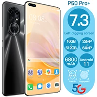 2021 global version new 7 3 inch screen 5g smartphone with 16gb512gb for huawei p50 pro cellphone samsung xiaomi mobile phone