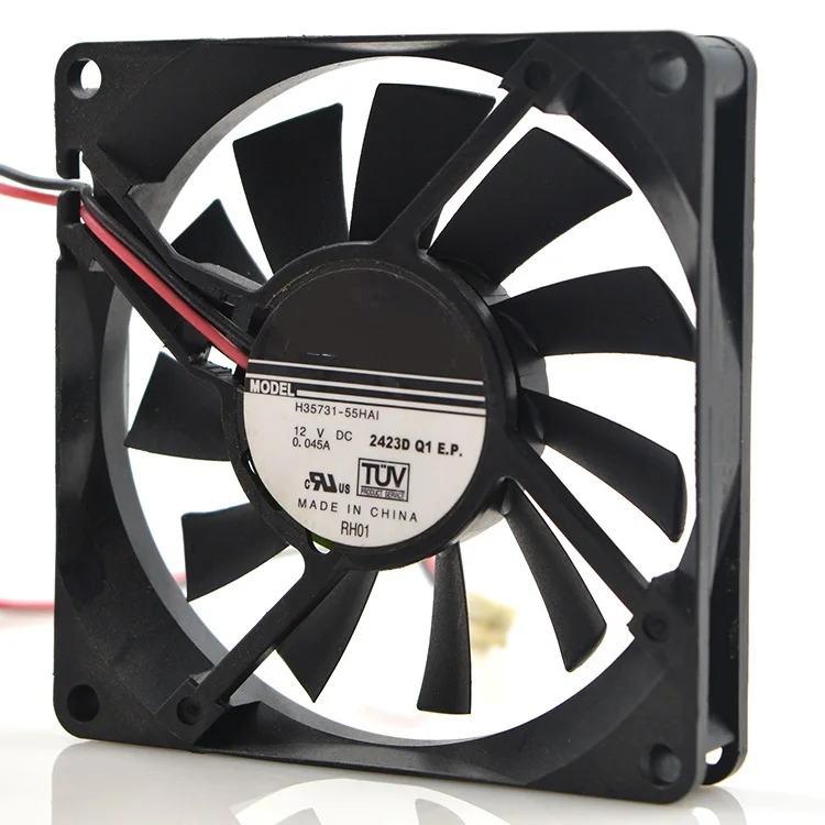 

New original H35731-55HAI 12V 0.045A 8cm 8015 ultra-quiet 2-wire cooling fan
