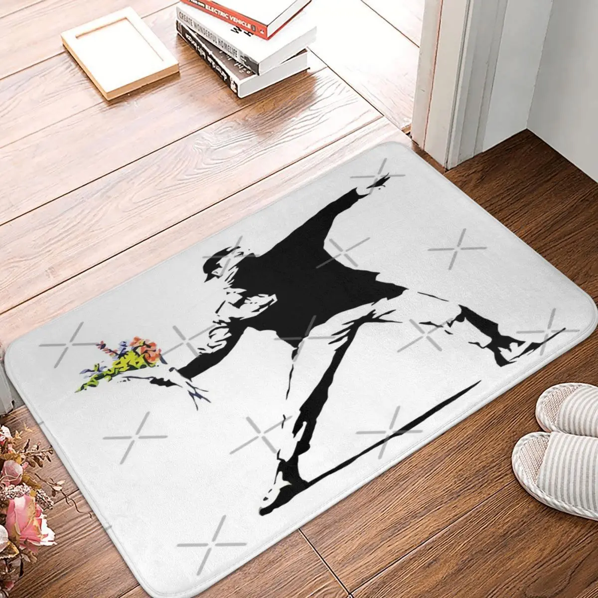 Мужские цветы для туалета коврики ванной комнаты в стиле бохо