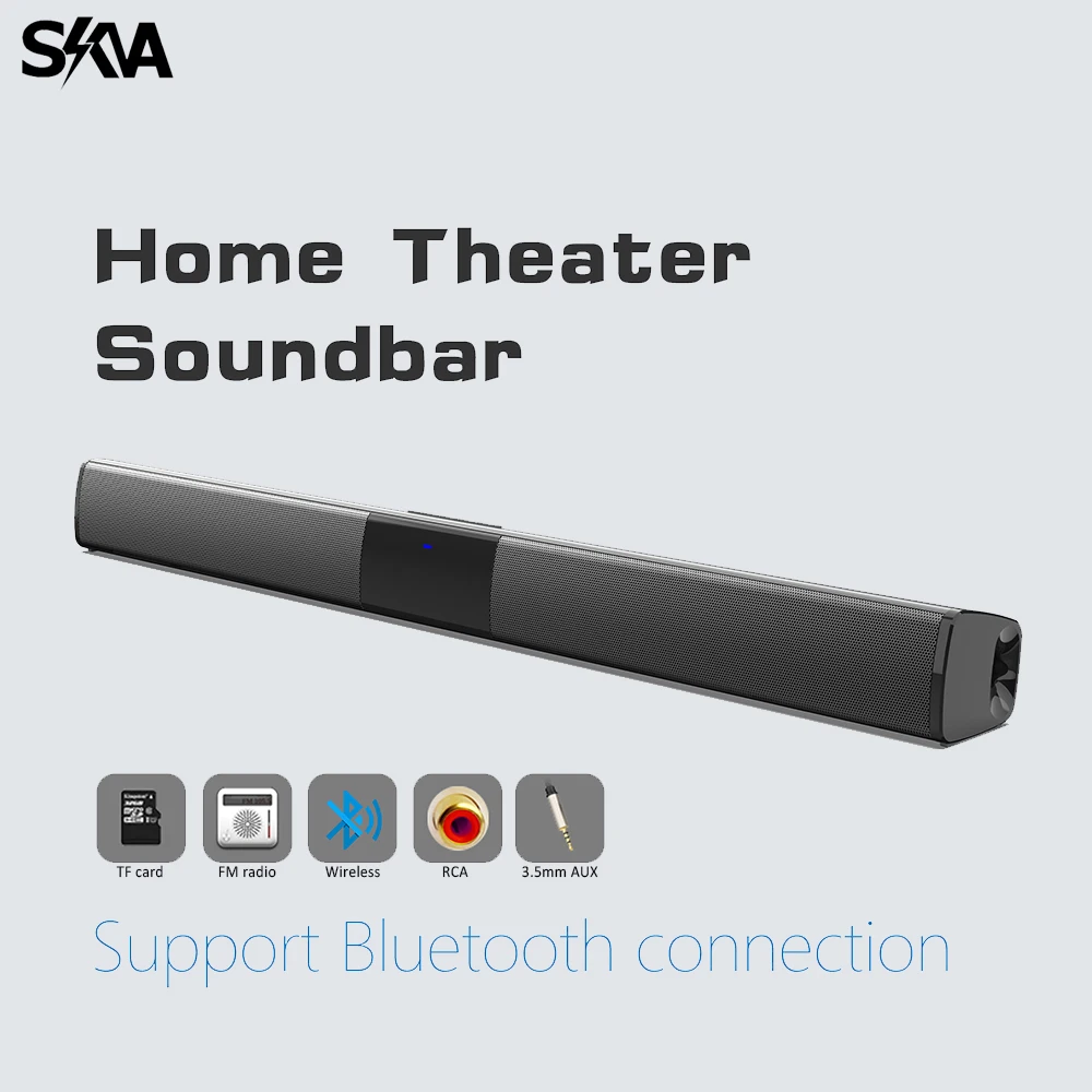 Home Theater Sound Bar Wireless Bluetooth Hi-Fi Quality Support TWS for TV Soundbar Box Radio Music Player with Remote Control