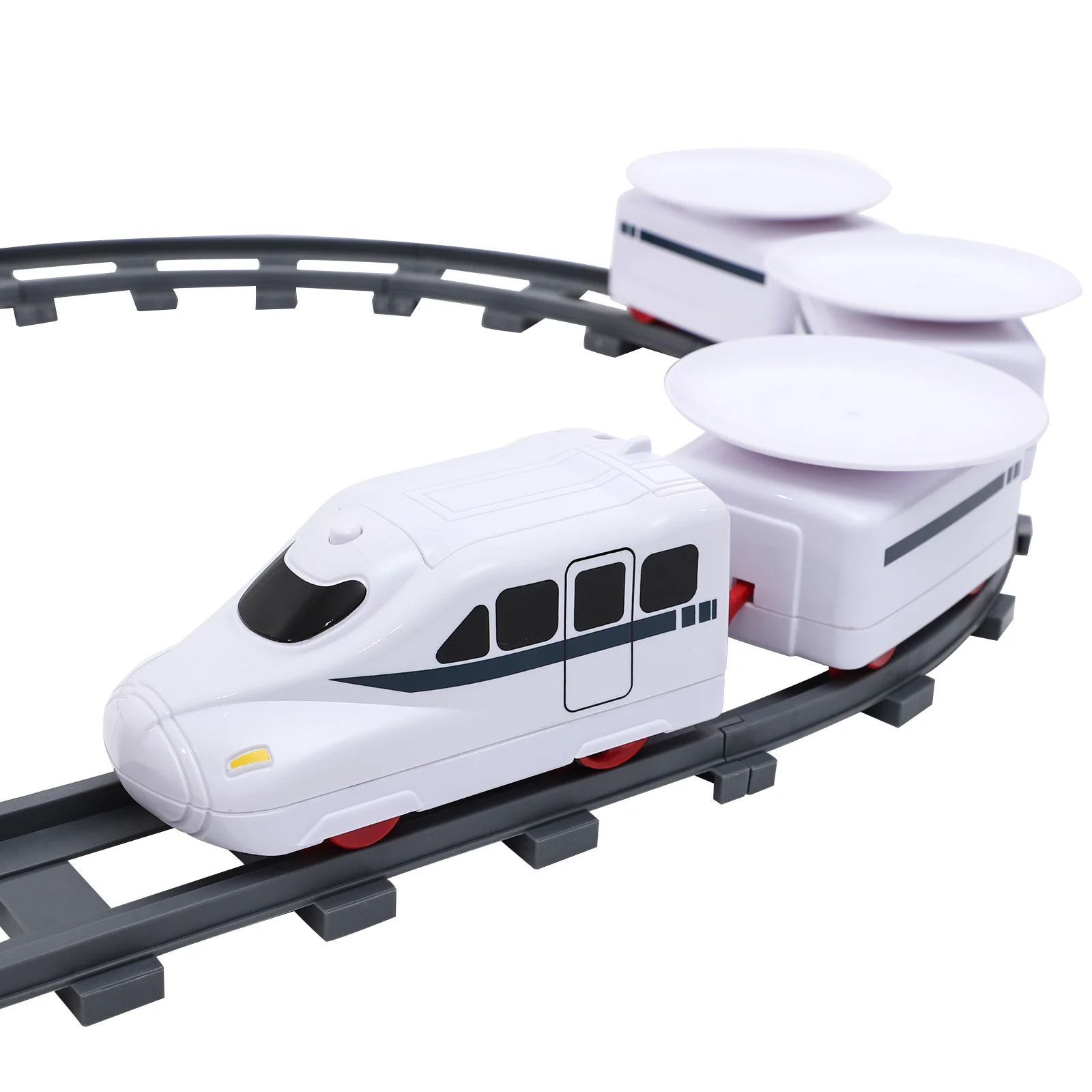 

Train Sushi Toy Set Electric Table Rotating Conveyor Belt Kids Serving Toys Carousel Plate Plaything Christmas Railway Holder