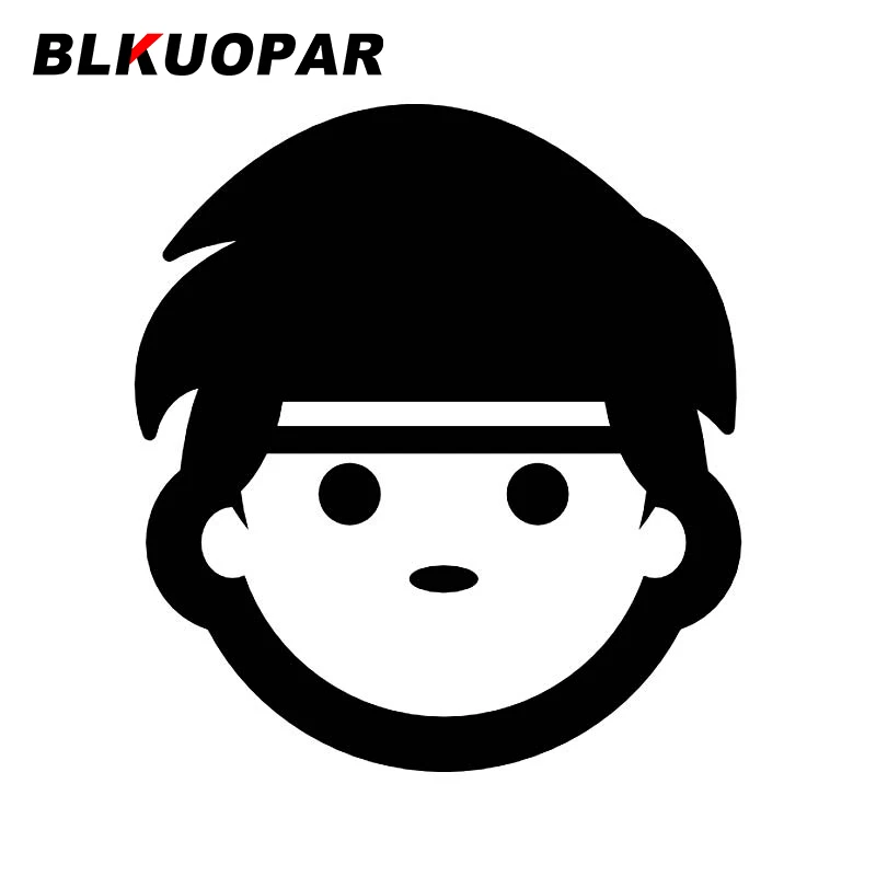 

BLKUOPAR люди пиктограмма улыбка наклейки на лобовое стекло мотоцикл Водонепроницаемый царапин солнцезащитный принт на заказ