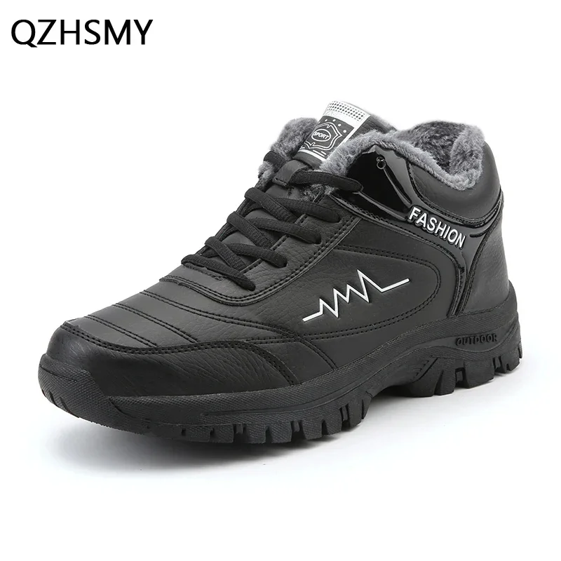 

New 2023 Winter Shoes For Men Fashion Warm Sneakers Men Thick Bottom Waterproof Casual Sport Shoes Outdoor Male Unisex Shoes