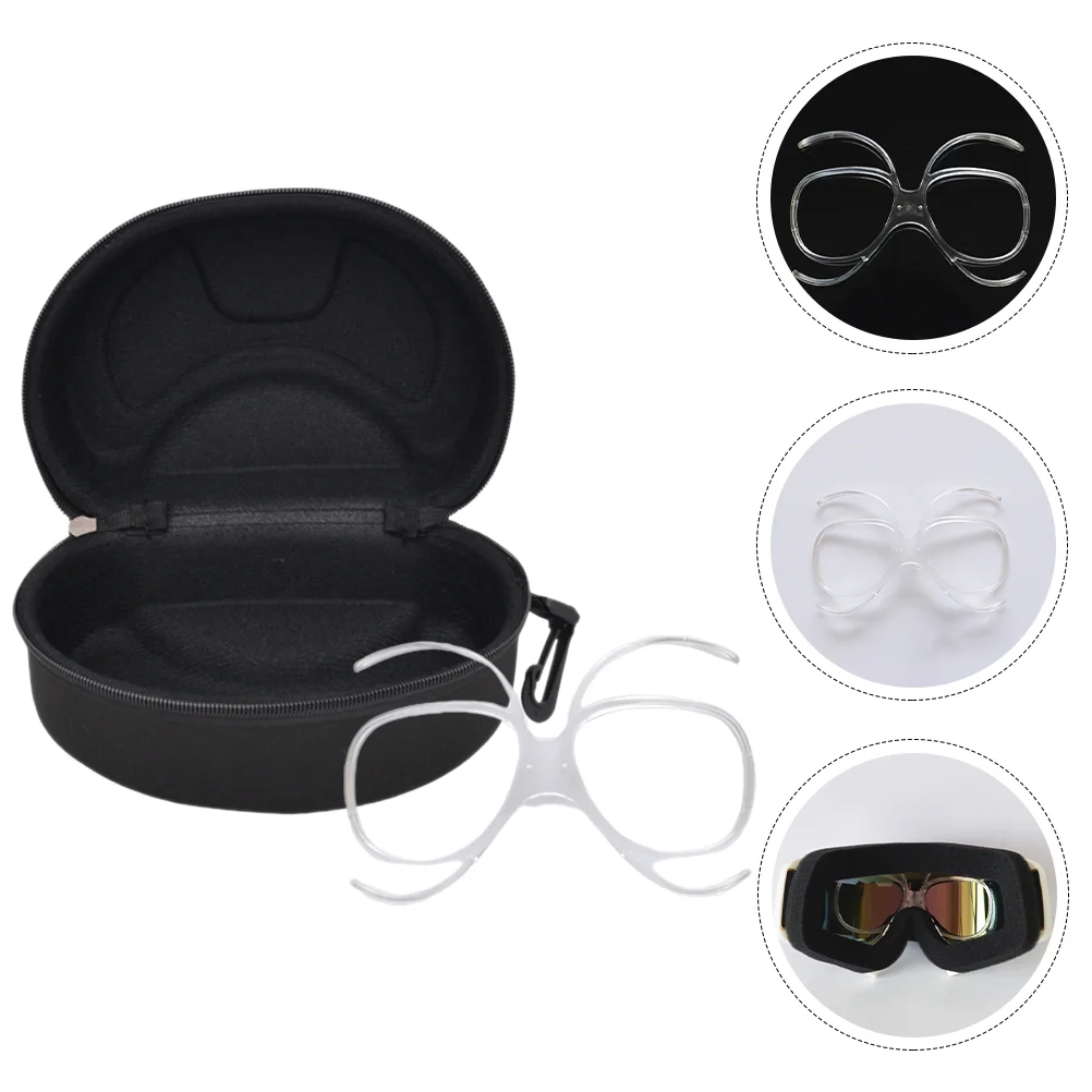 

Ski Goggles Glasses Frame Sports Clip Frames Skiing Snowboard Cover Adapter Picture