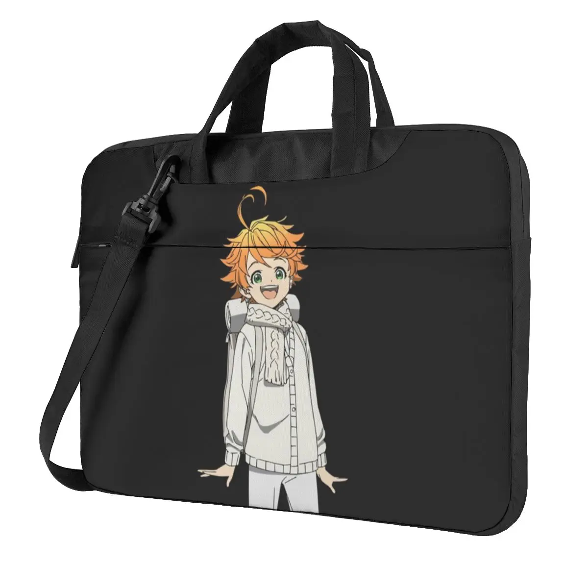 

Сумка для ноутбука The Promised Neverland Emma, симпатичная для Macbook Air Pro, Xiaomi, Lenovo, Asus, мягкий ударопрочный чехол, чехол для 13, 14, 15 дюймов
