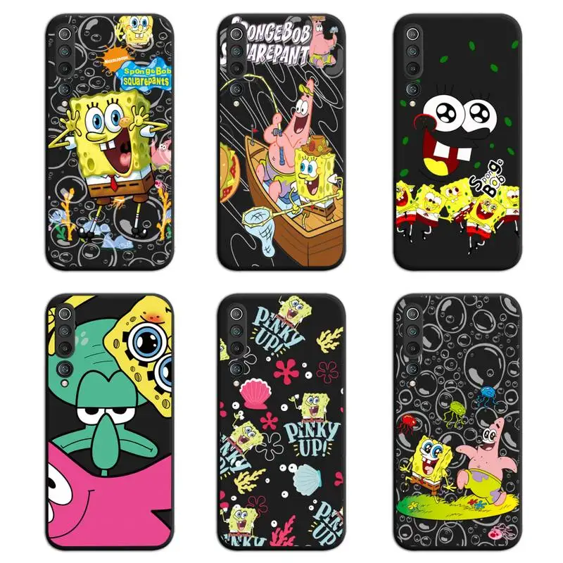 

Cartoon SpongeBob Best Friends Phone Case for Xiaomi Mi Note 11 10 9 8 11X Lite 9T CC9 POCO M3 X3 Pro SE