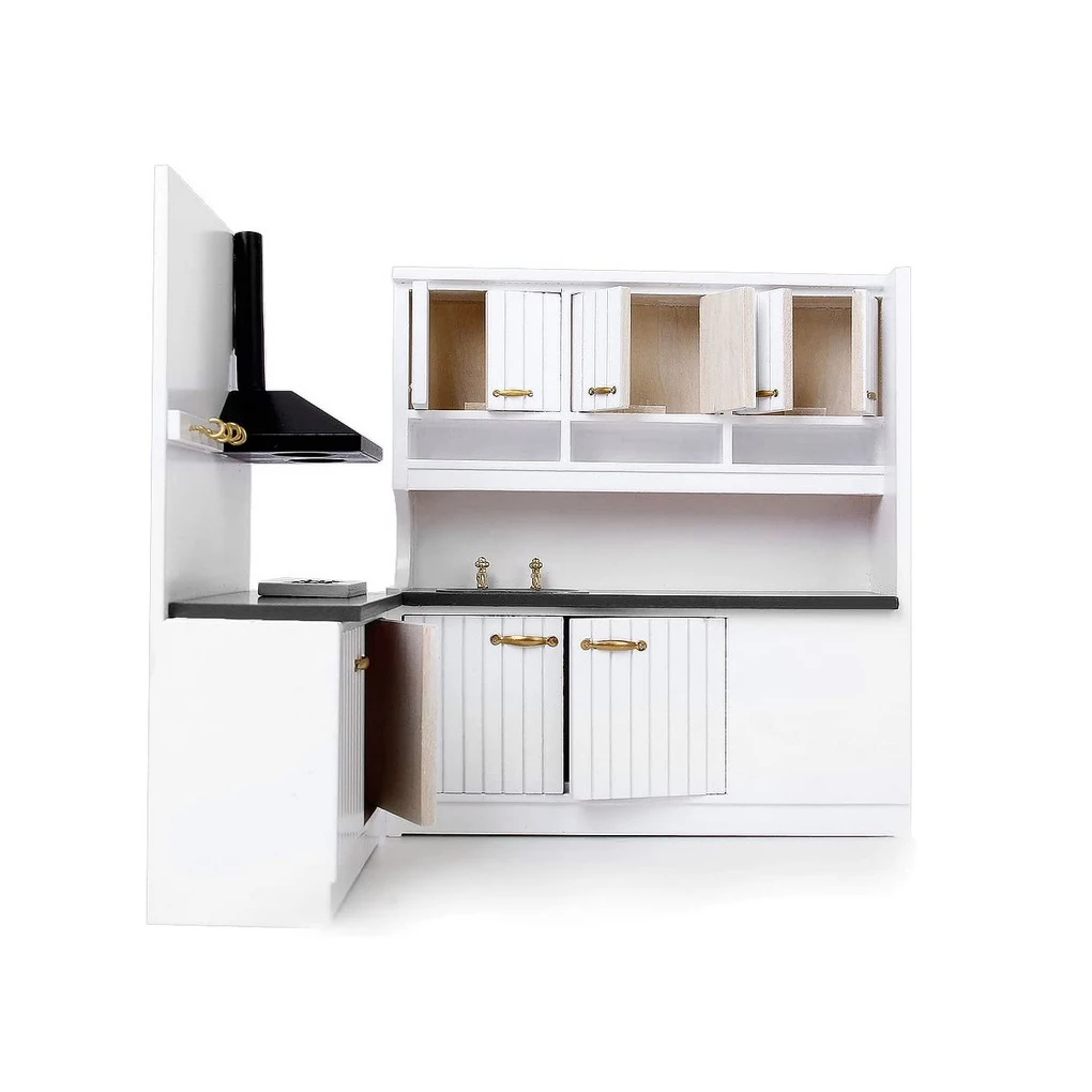 

1 Set Toy House Accessories Doll Furniture Dolly House Lampblack Cabinet