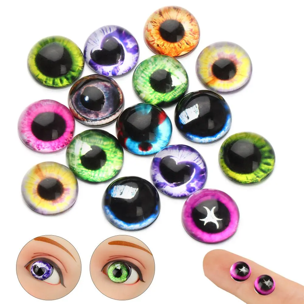 

20 шт./10 пар Новое время драгоценный камень забавная игрушка динозавр DIY ремесла стеклянные Куклы Глаза животных