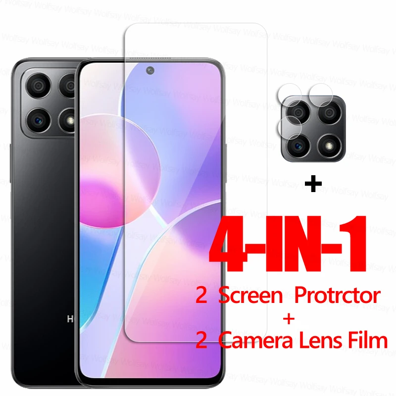 

Glass For Honor X8 Screen Protector Glass Honor X8 X10 X20 X30 X30i Tempered Glass Anti-Scratch Protective Phone Film Honor X8