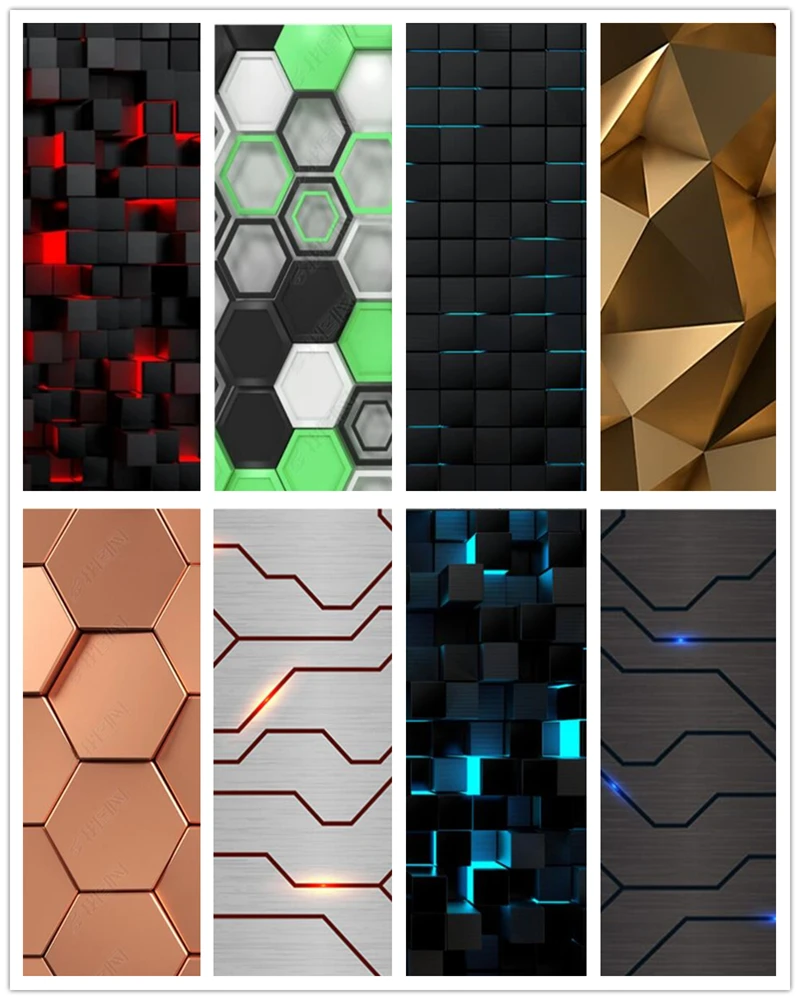 

Self Adhesive PVC modern geometric 3d stereo Door Stickers Home Decor Door Wrap Wall Sticker Mural porch 3d Wallpaper Poster