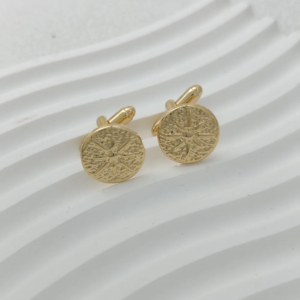 

Stainless Steel Geometric Patterns Fashion Cufflink Personality Mens Shirt Cufflinks Golden Cuff Jewelry Wedding Groomsmen Gifts