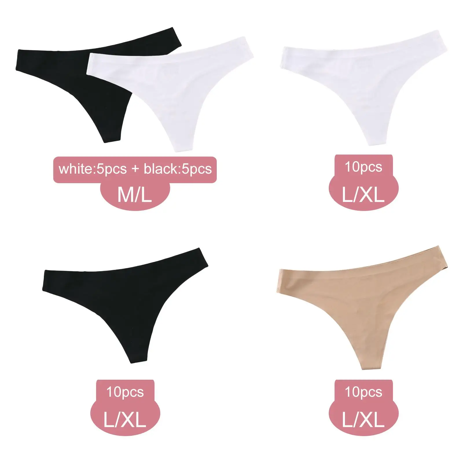 

Female Thongs Briefs Low Stretch Girls Underpants Women's Panties Lingerie