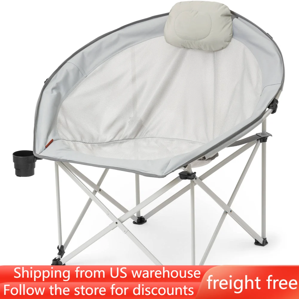 

Oversized Cozy Camp Chair - Gray,freight free