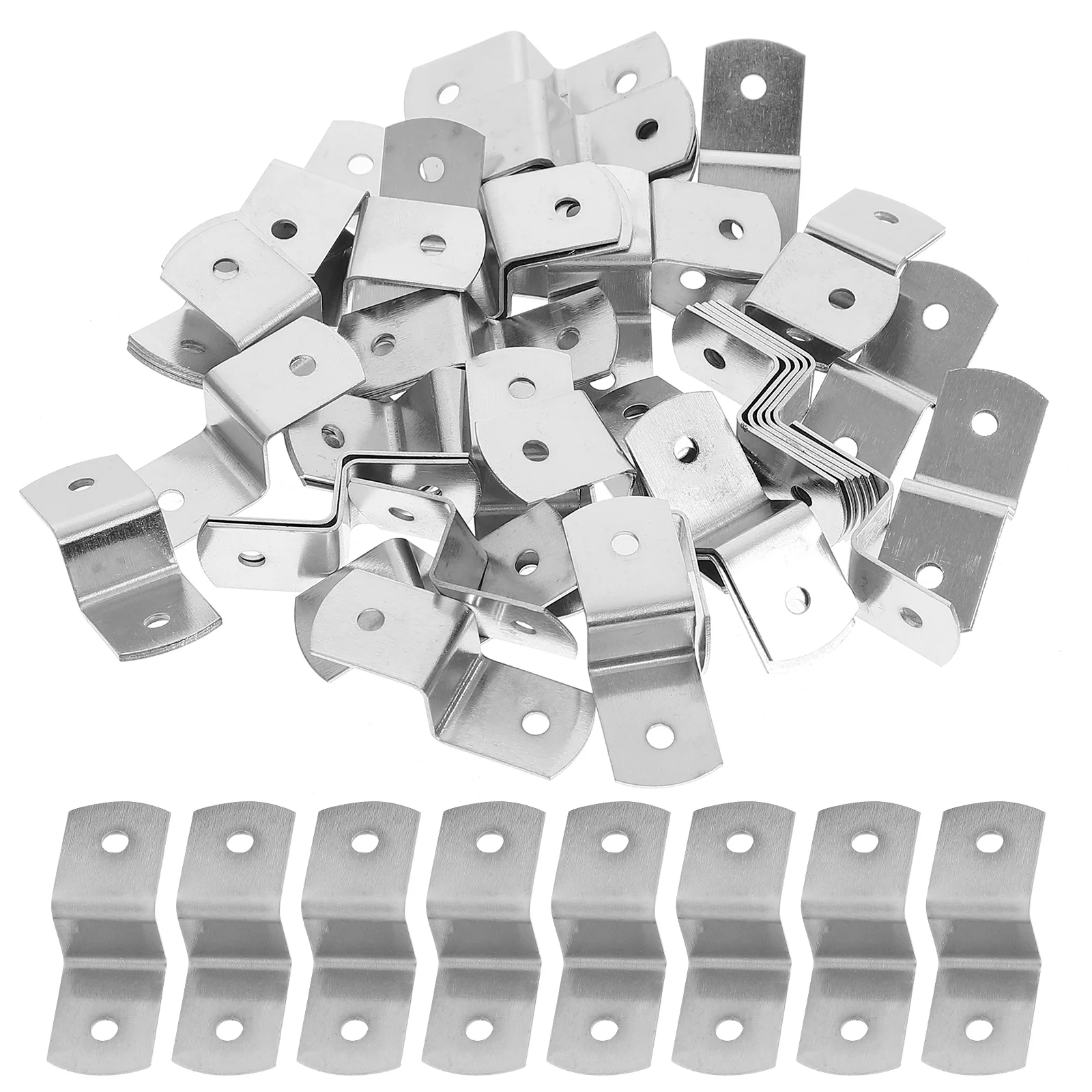 100 Pcs Canvas Clips Profile Connector Picture Frame Stand Z Table Tops Angle Bracket Fastener Hooks Shelf Brackets