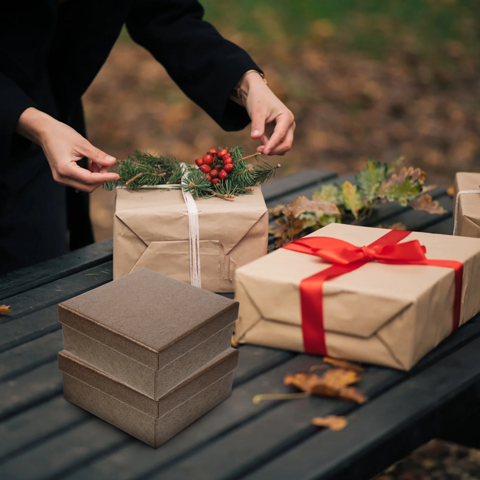 10 шт. пустые подарочные коробки квадратной формы Подарочная коробка утолщенная