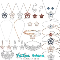 2022 swa stella original sparkling star austrian crystal fine jewelry sets charms necklace earrings bracelet gifts for women