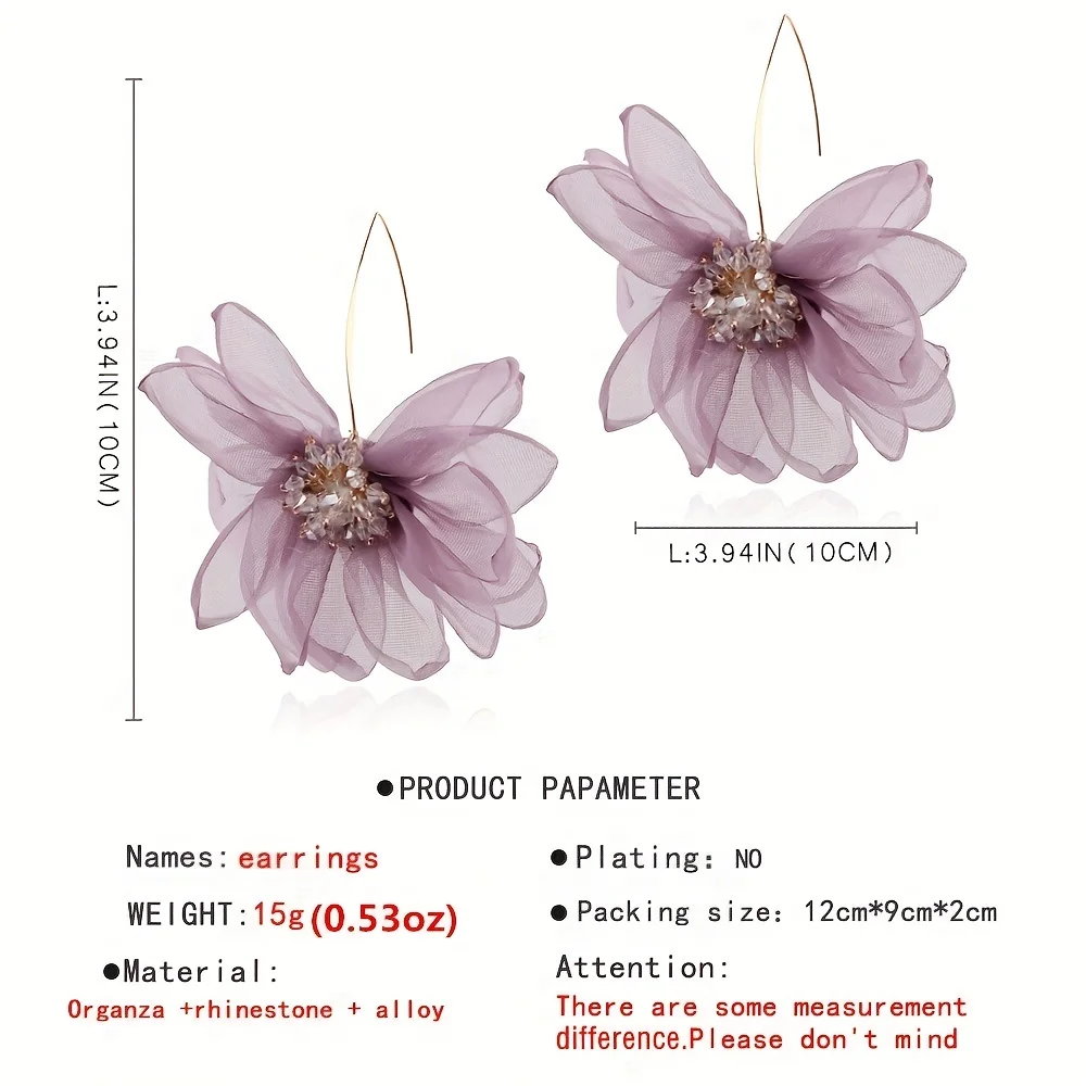 Vedawas богемные серьги ручной работы в виде цветов темпераментные Женские