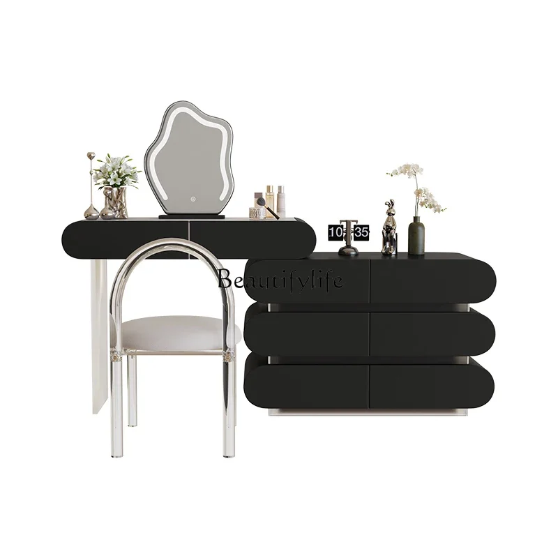 Комод из цельного дерева современный простой выдвижной конец кровати комод