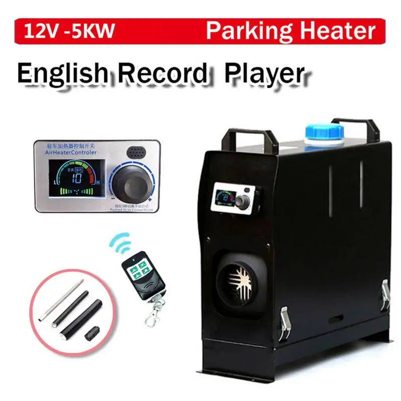 12 В 5 кВт дизельный воздухонагреватель с ЖК-переключателем дистанционное