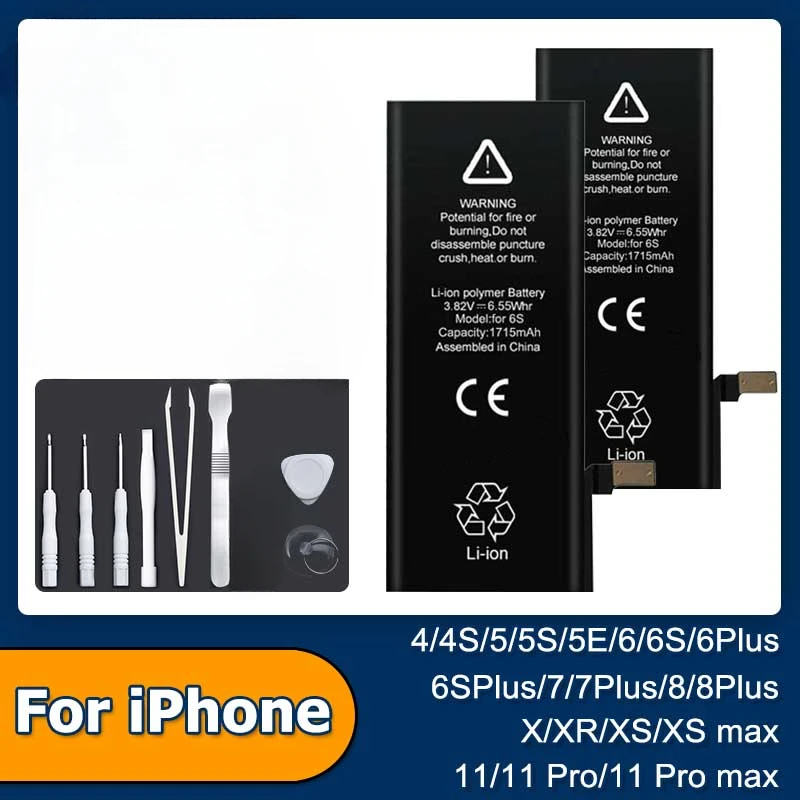 

Аккумулятор для IPhone 7 7Plus 8 SE SE2020 6 6S Plus X XR XS 11 Pro Max
