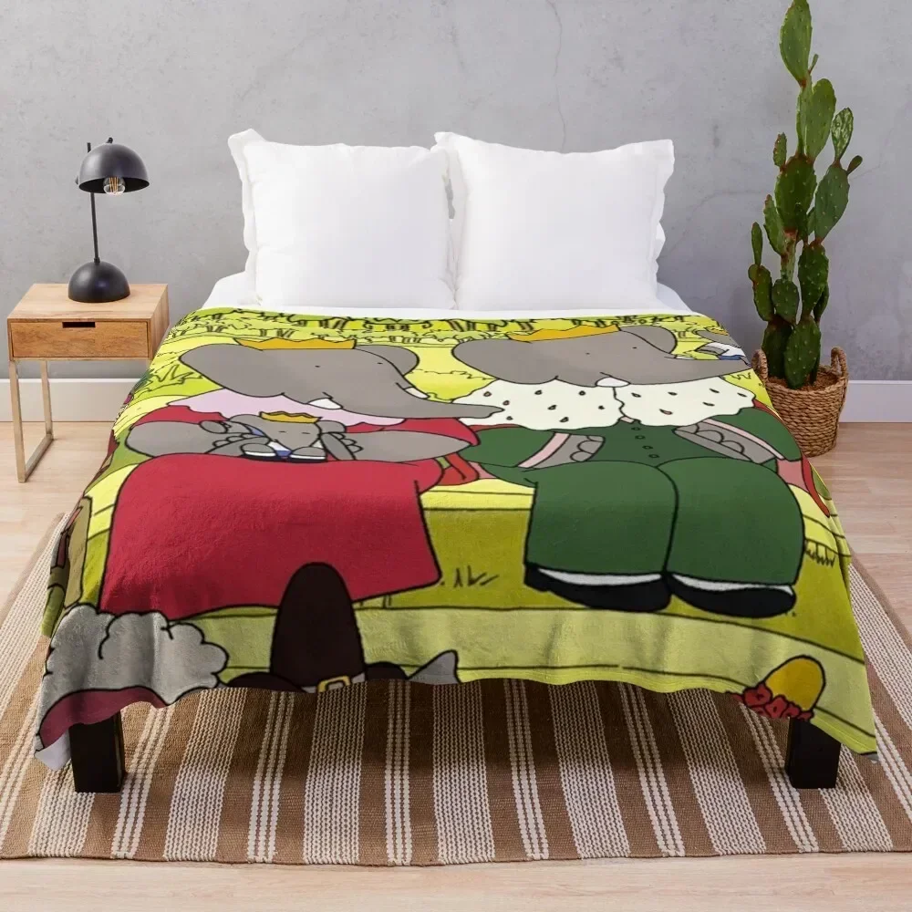 Одеяло King Babar Queen Celeste and the Family рождественское украшение декоративные одеяла для