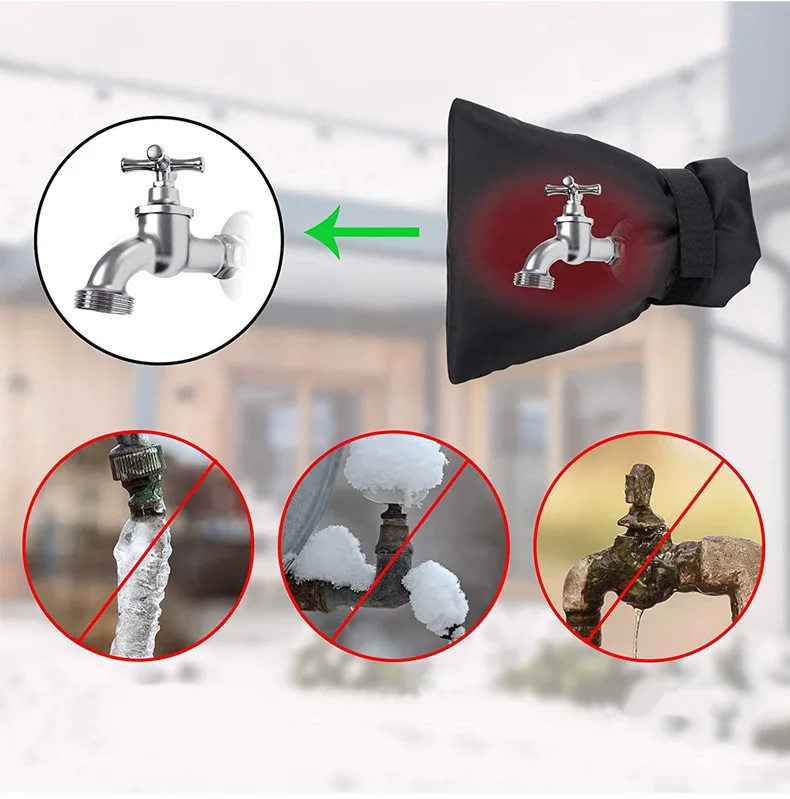 Крышка смесителя Зимние уличные чехлы для смесителей Защита от замерзания