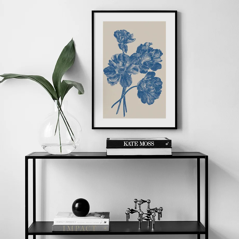 Абстрактная девушка цветок линии человека искусство холст живопись