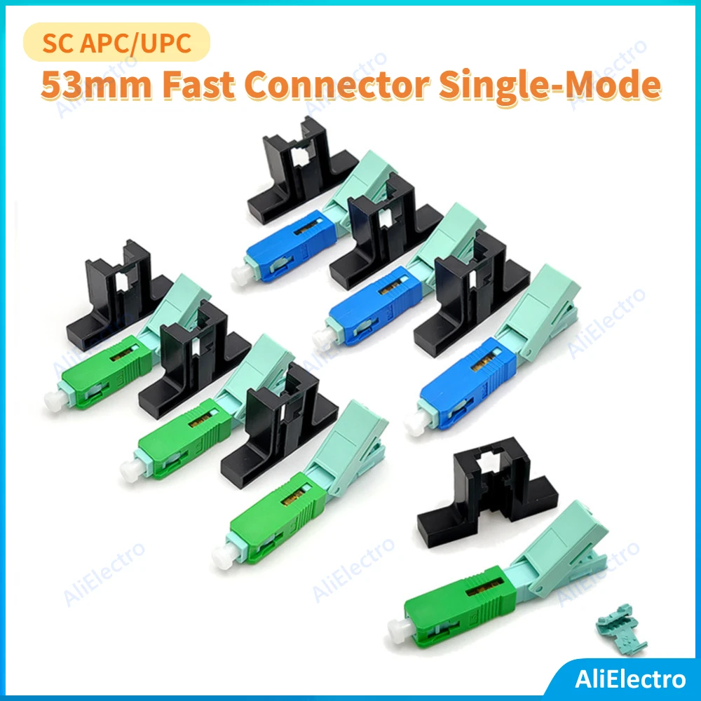 

Factory price 53mm SC APC/UPC Fast Connector Single-Mode Connector Cold Connector Tool Fiber Optic Fast Connnector free shipping