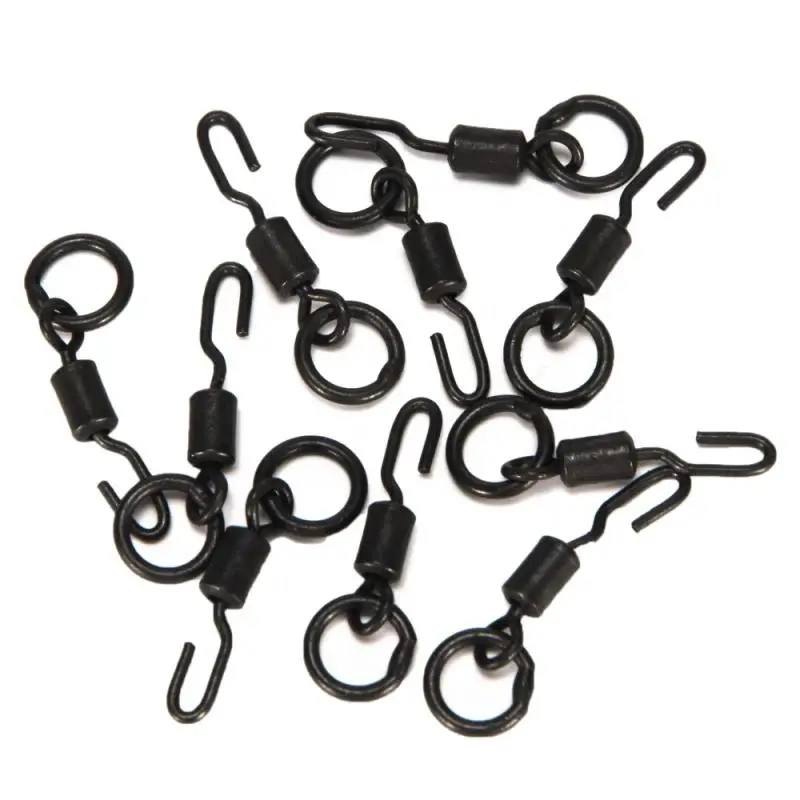 Spinner Swivels Size For Ronnie Rigs Carp Fishing End Tackle Quick Change Ring Swivels Designed For Making Spinner Rigs