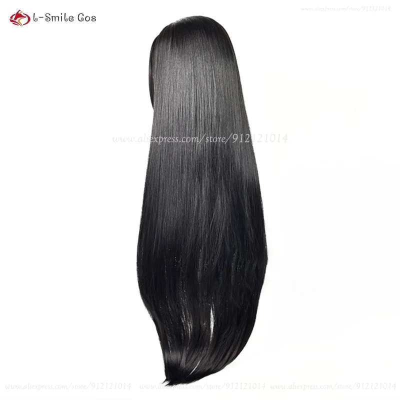 Парик для косплея аниме Boa Hancock 2 вида 100 см длинный черный парик с серьгой