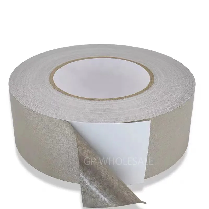 1x 180mm* 20M EMI Shielding Conductive Fabric Tape for Professional Electronic Parts, PC Phone PCB Cable Repair, Single Adhesive