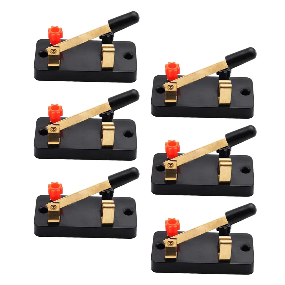 

6 Pcs Single Pole Switch Simple Circuit Works Equipment Single Throw Switch Labs Experiment Switch