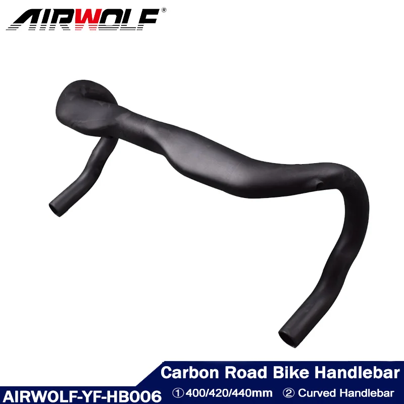 

Newest Racing Road Bike UD Full Carbon Fibre Handlebar Aero Drop Bar Stem Integrated Internal Cable 400/420/440 Free Ship