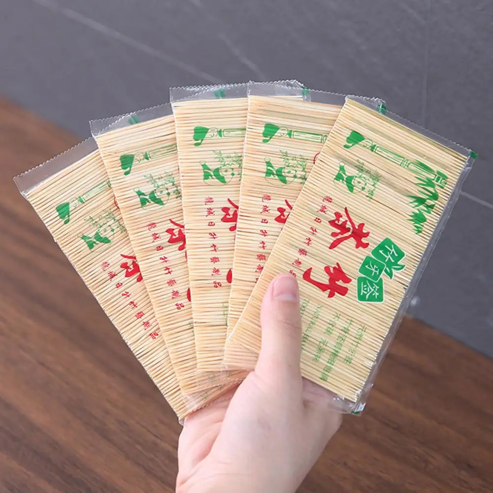 

Fruit Toothpick Disposable Food Toothpick Bamboo Burr Free Unique Universal Pointed Food Toothpick
