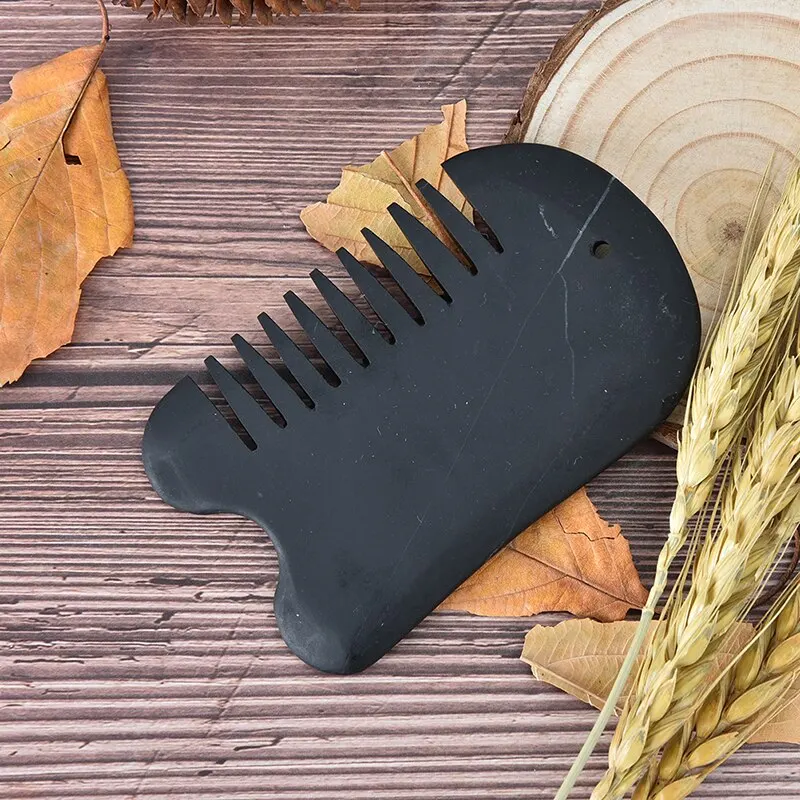 1 шт. массажная расческа из биянского камня гуаша Ша |