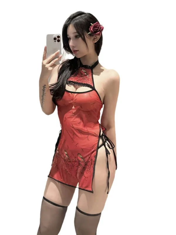 Летняя модная женская одежда Cheongsam в этническом стиле сексуальный облегающий