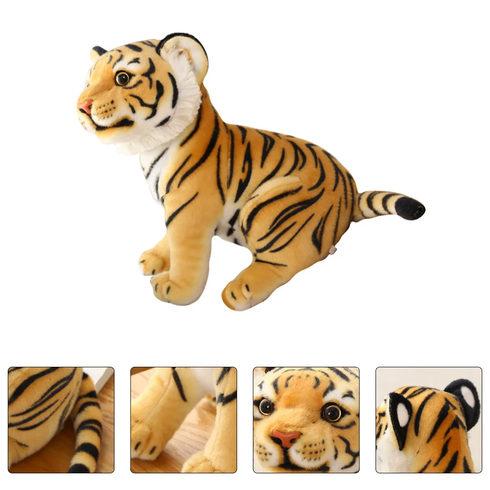 

Plush Toy Inflatable Toys Kids Simulated Tiger Lovely Baby Design Pp Cotton Children Home Plaything Novel Chic Decor