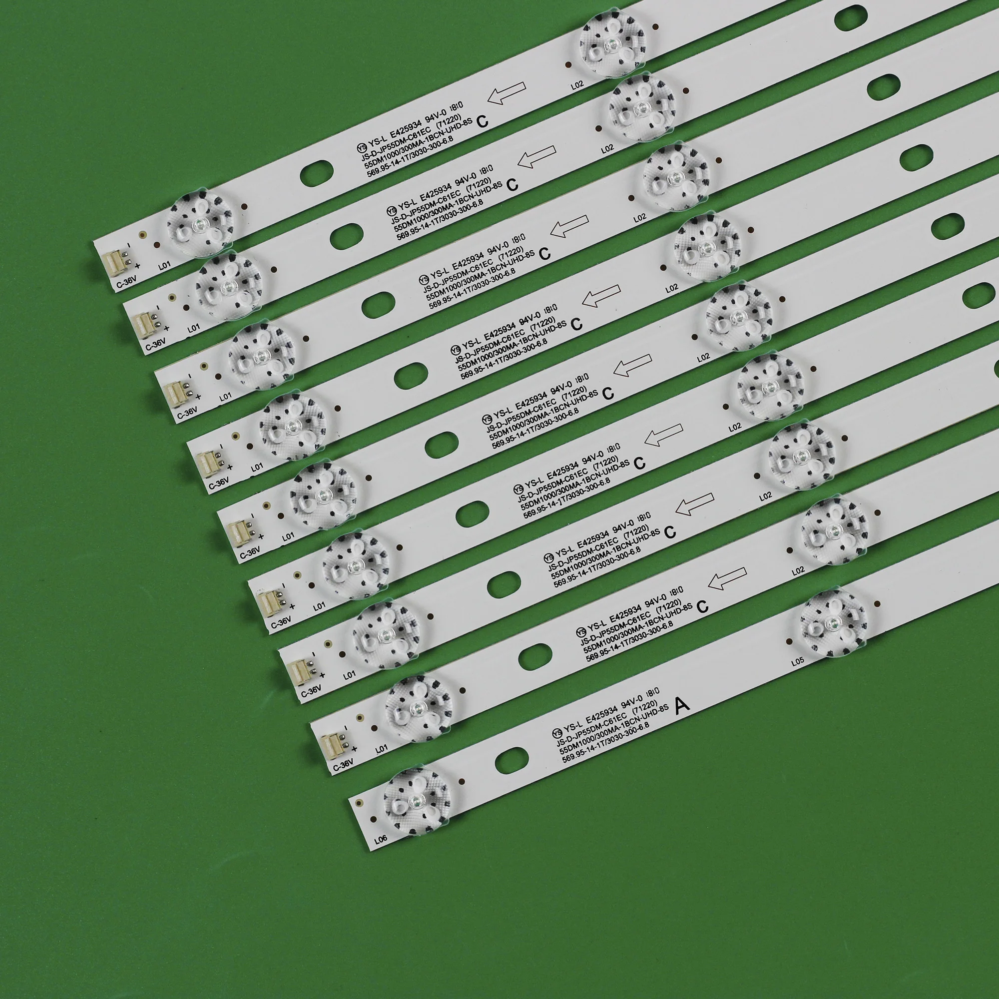 15 комплектов светодиодной ленты для подсветки JS-D-JP55DM-A62EC C61EC BBK 55LEX-8158/UTS2 AKTV AKTV5534