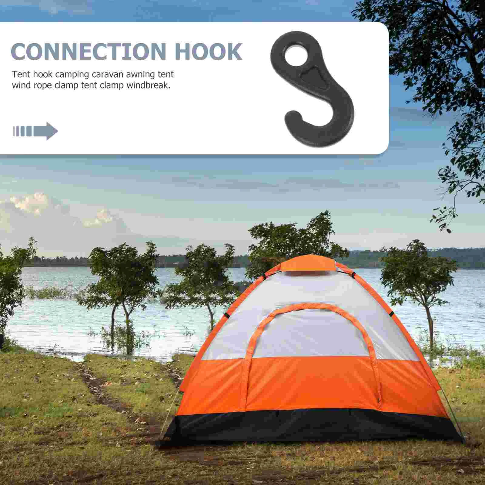 10 шт. палатка уличный навес знак вопросов световой крючок земляной гвоздь