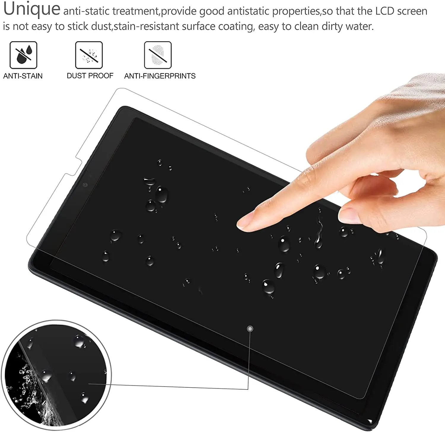 2pcs tablet tempered glass screen protector cover for samsung galaxy tab a7 lite full coverage screen free global shipping