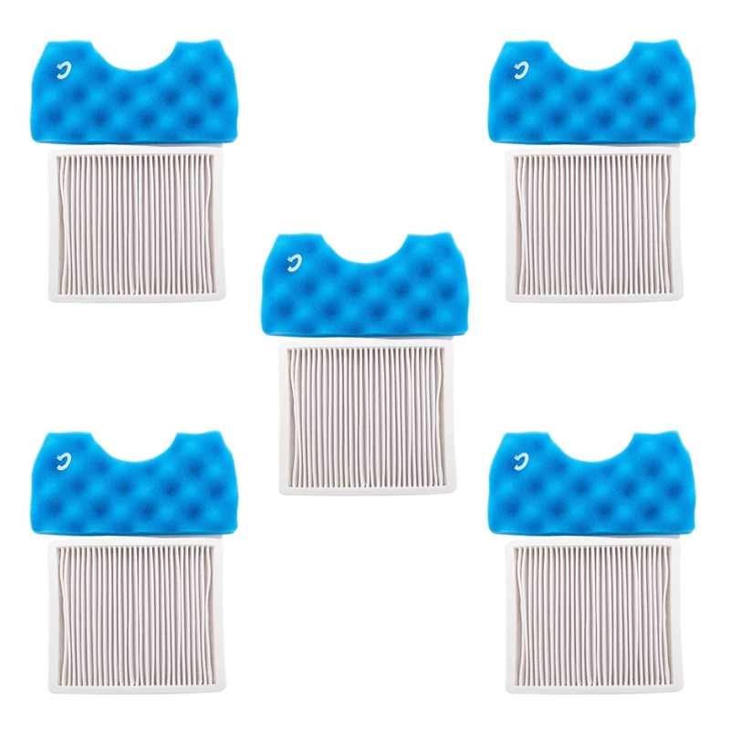 

5Pcs Dust Filter H11 HEPA Filter + 5Set Blue Hepa Filters For Samsung SC4300 SC4470 VC-B710W. Vacuum Cleaner Parts